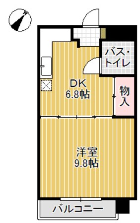 駅前ハイツの物件間取画像